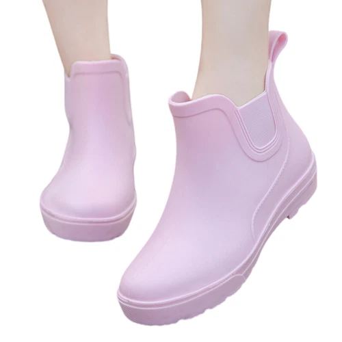 Stivali donna larghi polpaccio comodi in gomma stivali da pioggia donna stivali da pioggia slip on outdoor - Foto 20 di 49