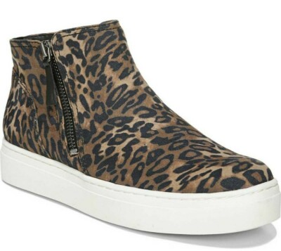 NEW Women's SZ 8.5M, NATURALIZER Celeste Fashion Mid-Top Sneakers Brown Cheetah