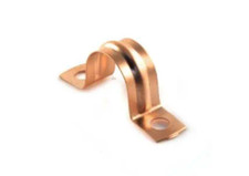 Copper Saddle Pipe Clips 15mm 22mm | Packs of 10 Pipe Fixing Brackets