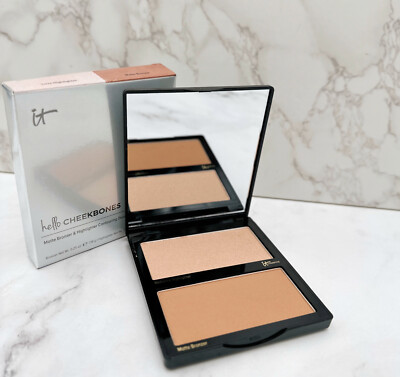 It Cosmetics Hello Cheekbones Bronzer Highlighter Palette - NEW