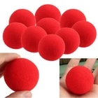 4x Red Sponge Balls 4.5cm Magic Trick Clown Foam Soft 1.75" Party Close-Up UK