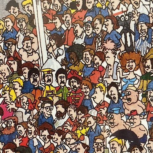 Poster cartone animato John Holladay Chicago Cubs Wrigley Field 1985 stampa vintage - Foto 17 di 22