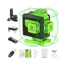 Huepar Laser Level 360 Self Leveling, 16 Lines High Accuracy ±1/9" Green La