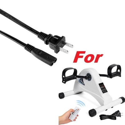 AC Power Cord for LUBBYGIM Motorized Mini Exercise Bike Pedal Exerciser