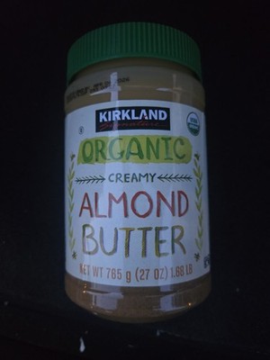 Kirkland Signature Organic Creamy Almond Butter, Peanut-Free, 27 oz