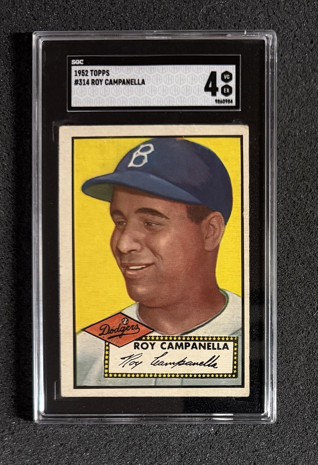 1952 Topps - #314 Roy Campanella - SGC 4