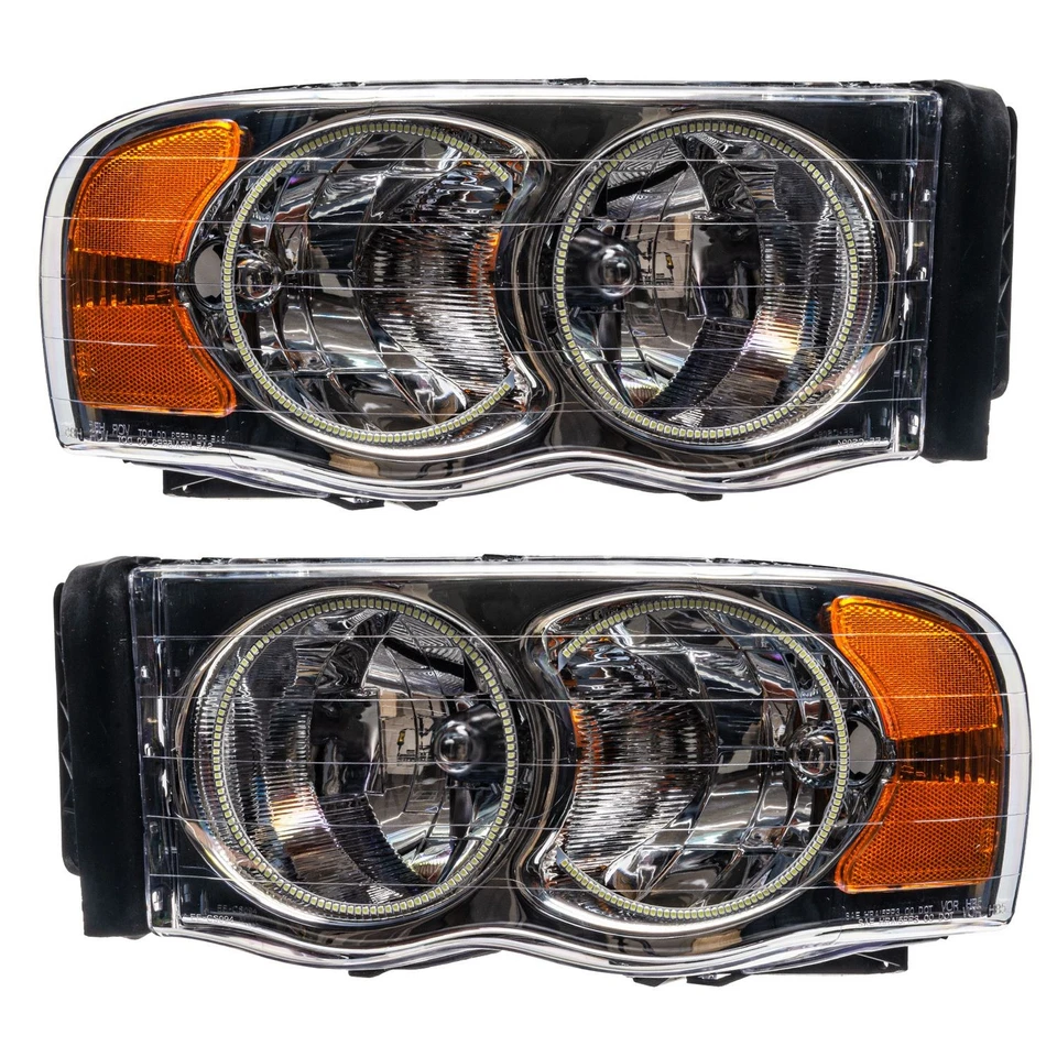 Conjunto de faróis Oracle Lighting 7164-333 para 02-05 Dodge 1500 2500 3500 - Imagem 4 de 4