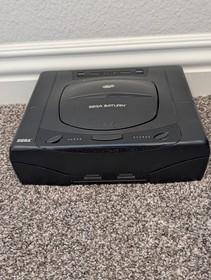 Sega Saturn Console MK-80000 Tested COMPLETE Two Controllers Three Games HDMI