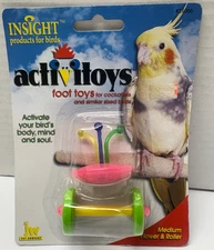Activitoy Bird JW Pet Medium Flower & Roller For Cockatiels Parakeets Toys NEW