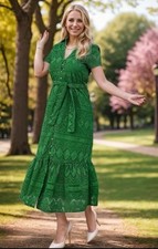 ZARA SHIRT DRESS WITH CUTWORK EMBROIDERY SIZE M 4387/051