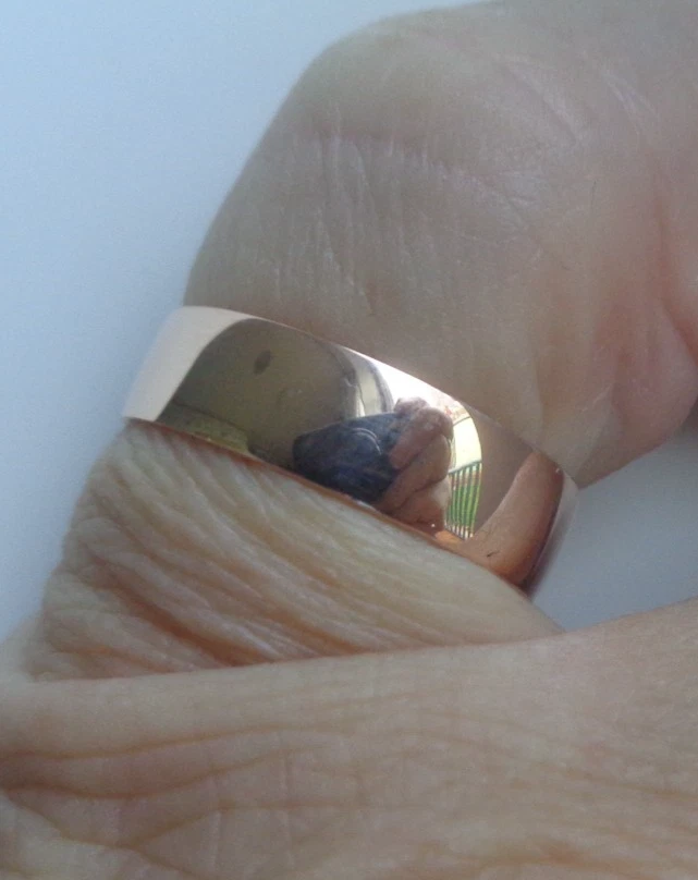 Anillo De Boda De Oro Rosa 9ct Con Sello Victoriano 1895 Birmingham Tamaño N