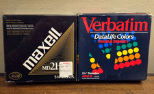 Maxell 5 1/4  MD2-HD 10-Pack Floppy Disks New Sealed  Verbatim DataLife Colors 