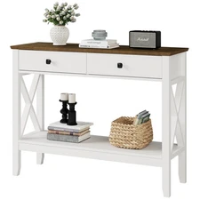 Console Table,Sofa Table 13.8" D x 39.37" W x 31.5" HEntryway Table with 2 Dr...