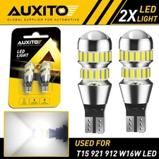 2X LED Backup Reverse Light Bulbs 921 912 T15 Super Bright Error Free Waterproof