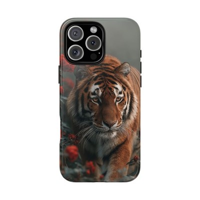 Phone Ink - Case for iPhone MagSafe, Galaxy, Pixel - Tiger Flower Garden