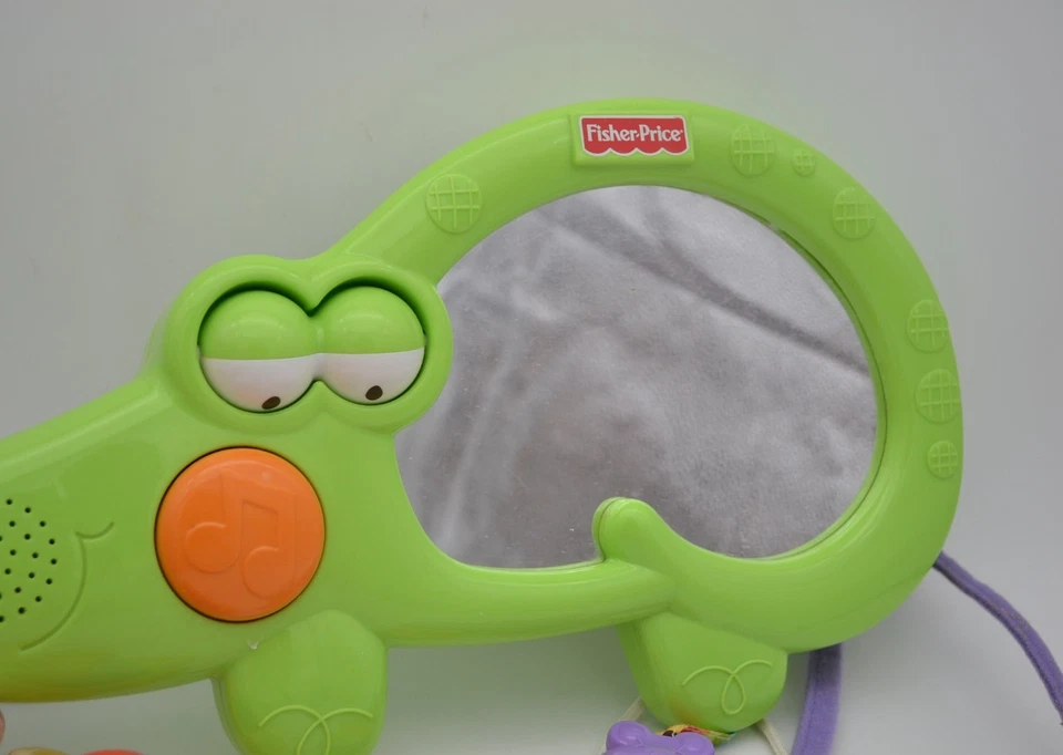 FISHER PRICE LUV U ZOO 2 EN 1 TEMPORIZADOR DE BARRIGA MUSICAL Espejo para bebé Sonajero Cuna Juguete Foto 2 de 4
