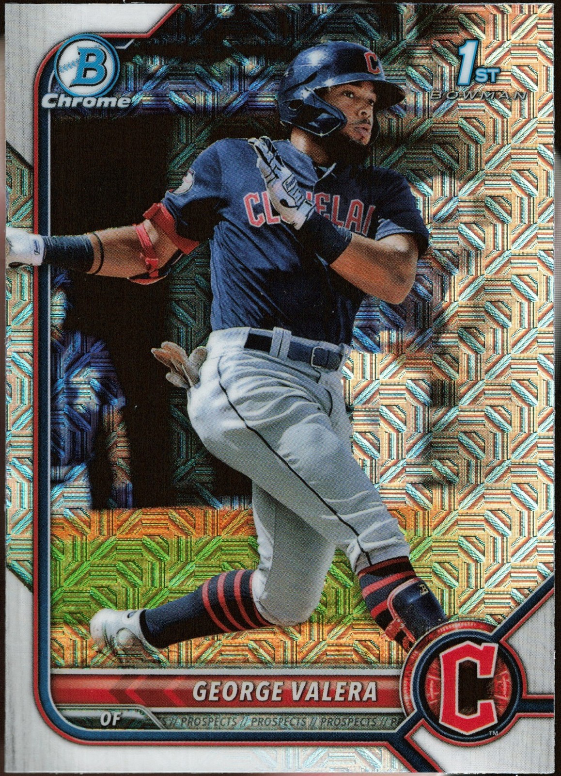 2022 Bowman Chrome Prospects Mojo Refractors #BCP-22 George Valera Guardians