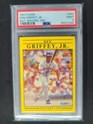 1991 Fleer Ken Griffey Jr. #450 Bat Around .300 PSA 9 Mint Error Variant
