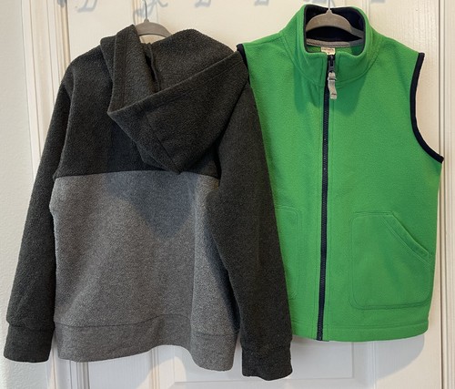 Lot of 2 Size 6/7 Long Sleeve Sweater Fleece Vest Old Navy Carter's Fall Winter - Picture 4 of 19