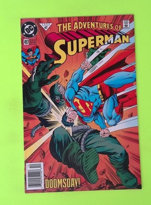 Adventures of Superman #497 Vol. 1 1992 DC Comics 7.0 Comic Book M94-258