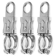 3 Pcs Metal Swivel Snap Hooks Heavy Duty Snaps Equestrian Gear Rope