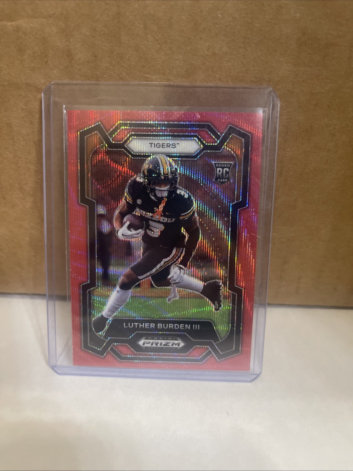 2024 Prizm Draft Picks Luther Burden III Rookie Red Wave Missouri