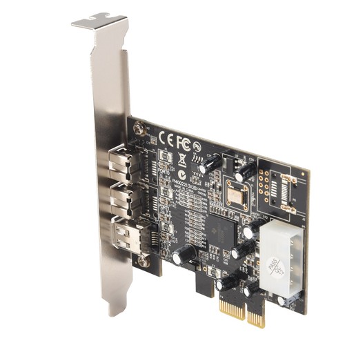 -PEX30016 3 Port IEEE 1394 Firewire 1394B & 1394A PCIe 1.1 X1 Karte TI XI2414 - Afbeelding 3 van 10