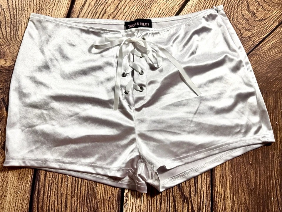 Disfraz de ángel de Halloween blanco MUÑECAS KILL talla 1X. Sin alas. Foto 3 de 4