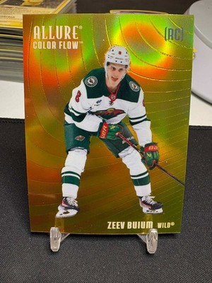 2025-26 Upper Deck Allure Color Flow CF-1 Zeev Buium Orange-Yellow | eBay