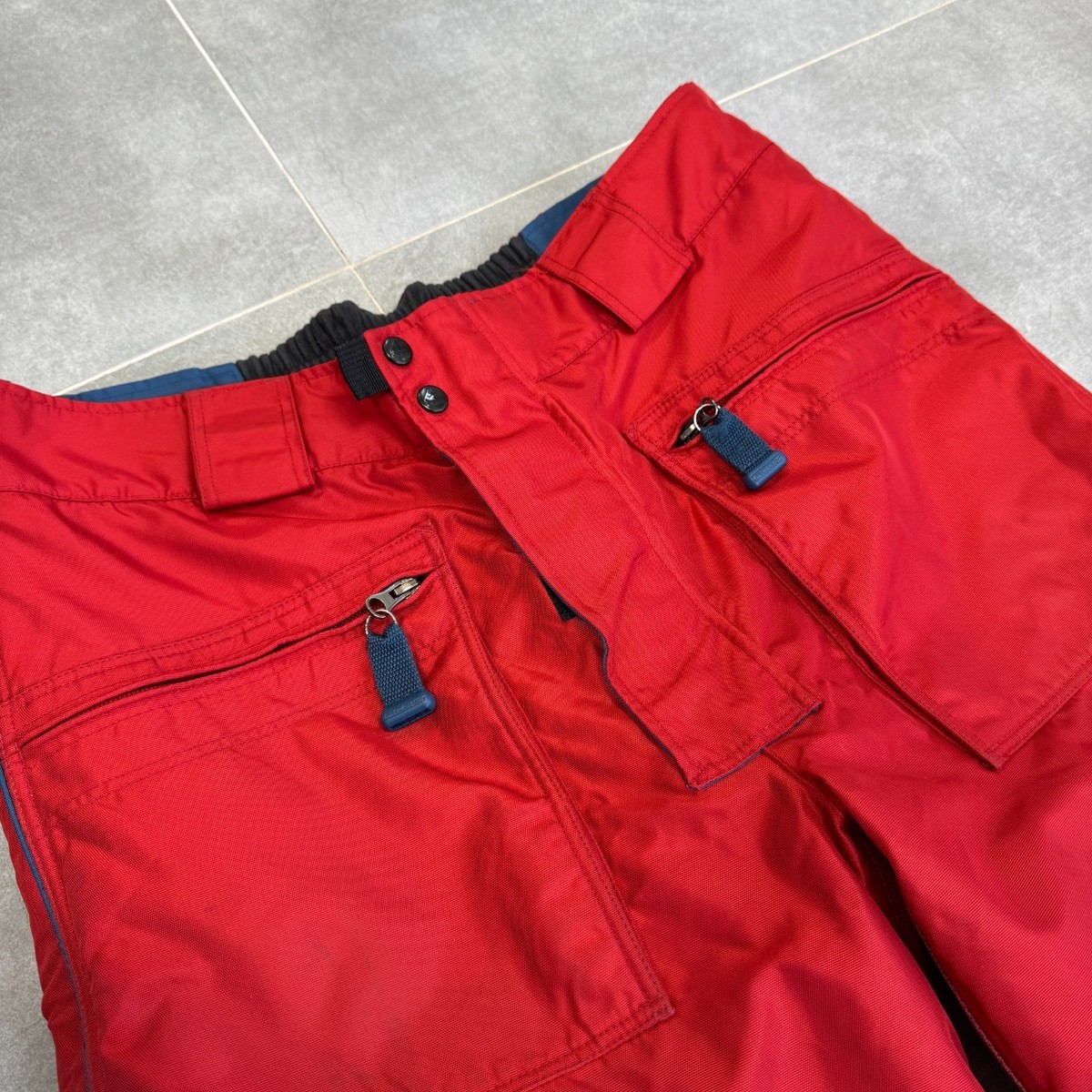 Vintage Nike ACG Full Side Zip Ski Snow Pants Men Size L Red | eBay