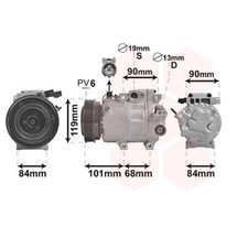 Kompressor Klimaanlage für Hyundai Santa Fé II 2.2 CRDi GLS 4x4