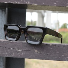 Thick Acetate Reading Glasses Transition/Photochromic in grey Sunglasses Readers