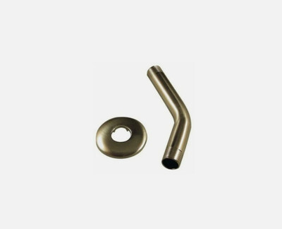 Danco 89182 Shower Arm with Flange, 1/2 in Connection, IPS, 6'' L -Brushed Nickel