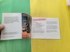 Manual de instrucciones Airwolf solo Nintendo NES