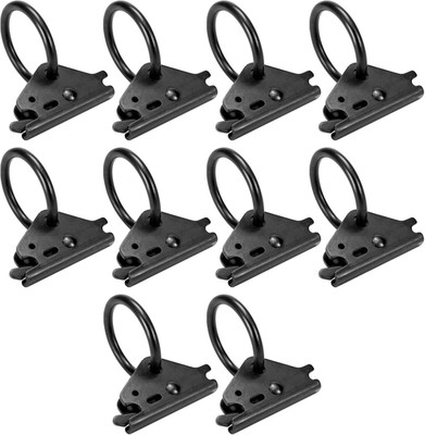 10-Pack Heavy Duty Steel E-Track O-Rings Tie-Down Anchors, for Trailers, Trucks,