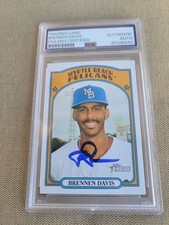 Brennen Davis Signed 2021 Heritage Minors #138 Cubs Psa
