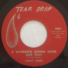 Kenny James (9) - A Woman's Gonna Have Her Way / Please Mr. Sandman, 7", (Vinyl)