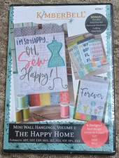 Kimberbell KD567   Mini Wall Hangings, Volume 1: The Happy Home  Embroidery CD