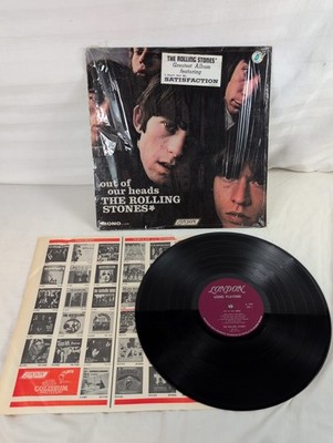 ROLLING STONES Out Of Our Heads LP 1965 MONO in SHRINK w/ Rare SATISFACTION Hype