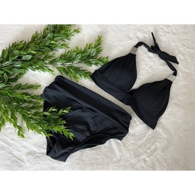 Marks & Spencer Bikini Set  Womens Size 6 Black Swim Bottoms Size 4 Top