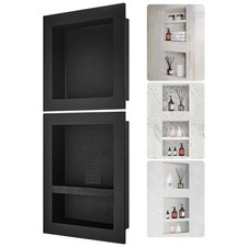 Shower Niche Ready for Tile 16" x 16" 16" x 20", Triple Shelf Organizer, Squar