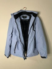 MOERDENG Women’s Waterproof Ski Jacket – Medium, Baby Blue, Used Once
