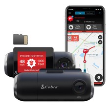 Cobra Smart Dash Cam with Interior Cam SC 201 Full HD 1080P Resolution, Buil...