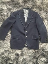 Vtg 70s Suit Jacket Single Breasted Blazer Leisure Coat Disco MCM Mens 42
