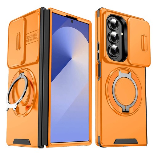 For Samsung Galaxy Z Fold 7 6 360° Rotating Kickstand Case w/ Slide Camera Cover - Picture 18 of 18