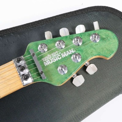 Music Man AXIS EX electric guitar, Trans Green, 1997 model