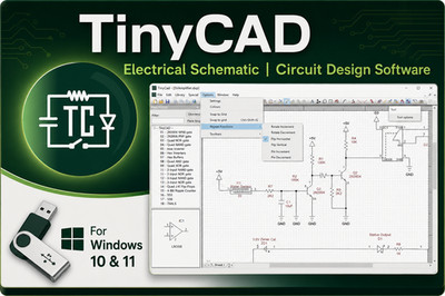 Electrical PCB Circuit Diagram schematic drawing design CAD Software for Windows