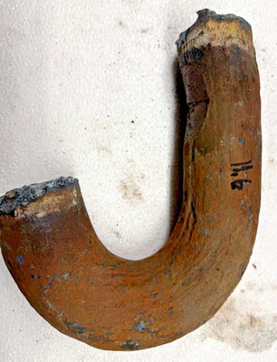 2'' DIA. HALF ANCHOR CHAIN WROUGHT IRON FOR USE IN BLACKSMITH 12.4 LBS. ID:988