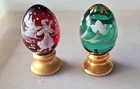 Fenton Eggs Lot of 2  #1354, and #938