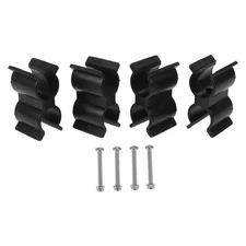 4 Pcs Double Tube Buckle Clip Boat Pole Clips Camper Hose Bilge Holder